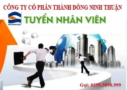 Công ty Cổ phần Thành Đông Ninh Thuận tuyển dụng năm 2020